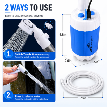 Portable outdoor shower